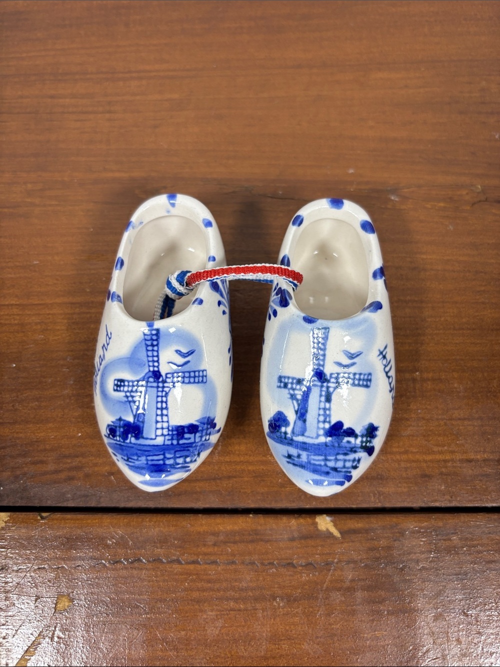 Delftblue Ceramic Souvenir Set Clog Shoe Holland Bonaire Dutch Home Decor Travel - Picture 3 of 13